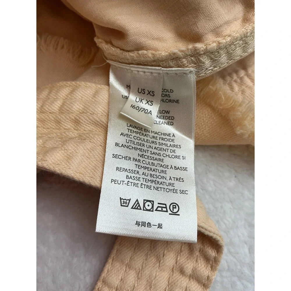 Free People We The Free Marci Coverall Romper Peach XS New‎ With Tags Utility